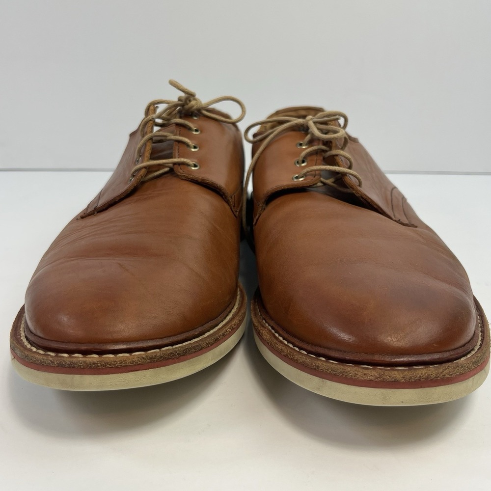 Allen Edmonds Nomad Men's Derby Shoes Size 11 D US Tan Leather Plain Toe Oxford - Picture 4 of 8